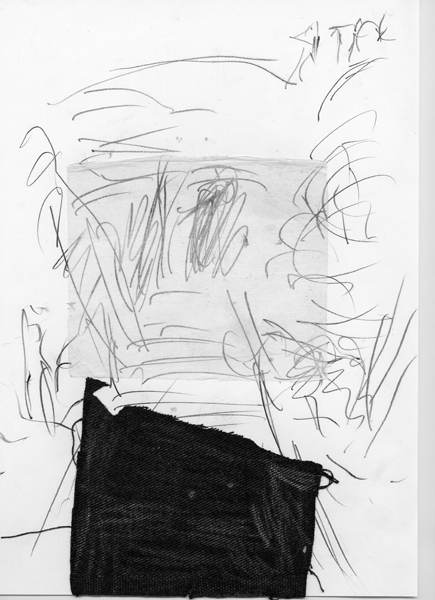 Chemin au tissu noir