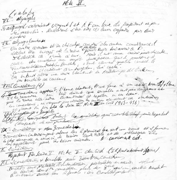 Brouillon de l’Acte II