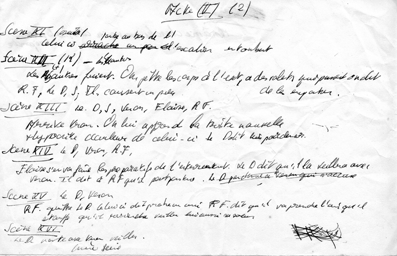 Brouillon de l’Acte V (2)