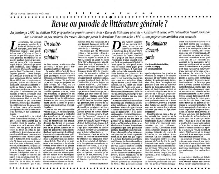 Des Nouvelles de Pol’O