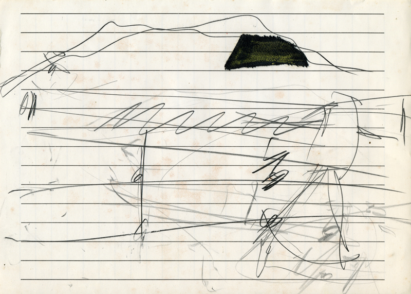 Mont Graffiti à Tissu Noir