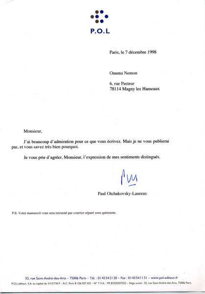 Des Nouvelles de Pol’O