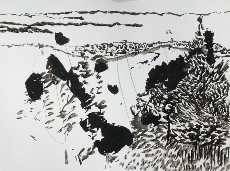 Paysage Antique Noir Biffé