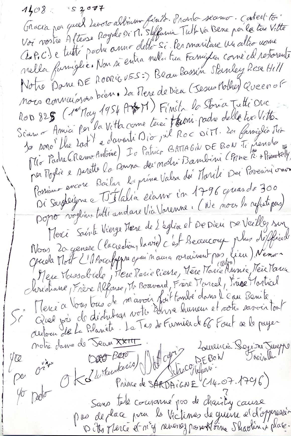 Graffiti pour la Vierge